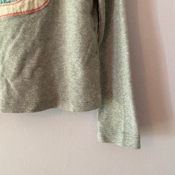 Mini Boden Girls 6-7 Years Gray Patchwork Swan Princess Long Sleeve Shirt Cotton - Picture 5 of 7